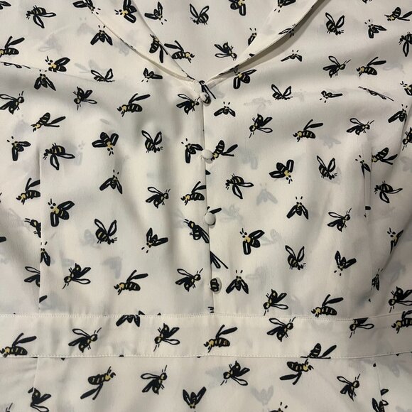 Modcloth NWT Susan Bee Anthony Bumble Bee Dress Plus 24 - Picture 4 of 10